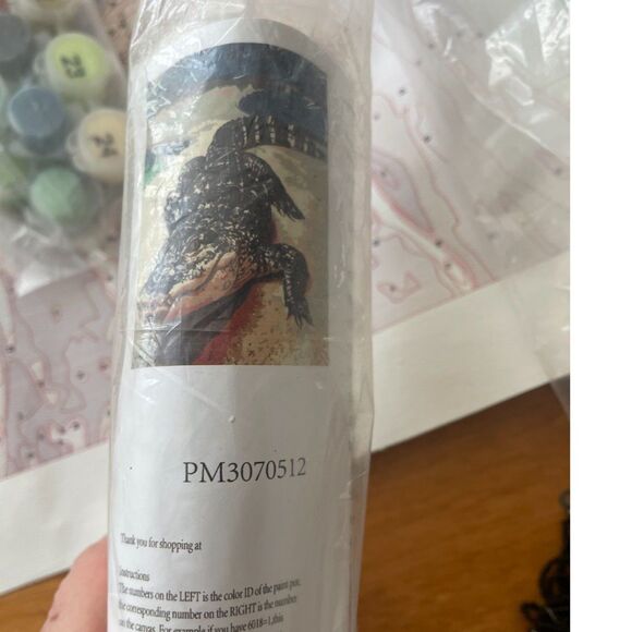 Paint by Numbers for Adults, Colorful Crocodile Alligator Kits 18x21 Canvas New - Picture 3 of 6